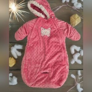 Pistachio little kitten stroller car seat one piece wirh free hat 0-9 months